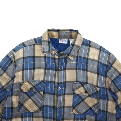 USED "SPORTS AFIELD" QUILT LINING PLAID SHIRT