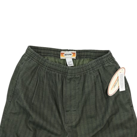 DEADSTOCK "SUNSET HIGHEWAY" EASY PLAID 2-TUCK SHORTS
