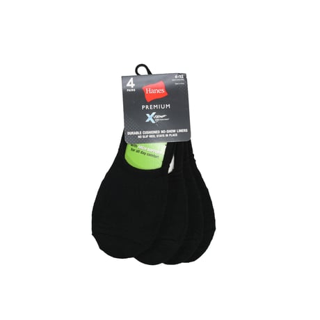 "HANES PREMIUM / X-TEMP" 4P NO SHOW LINERS