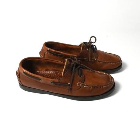 USED "L.L.BEAN" LEATHER DECK SHOES