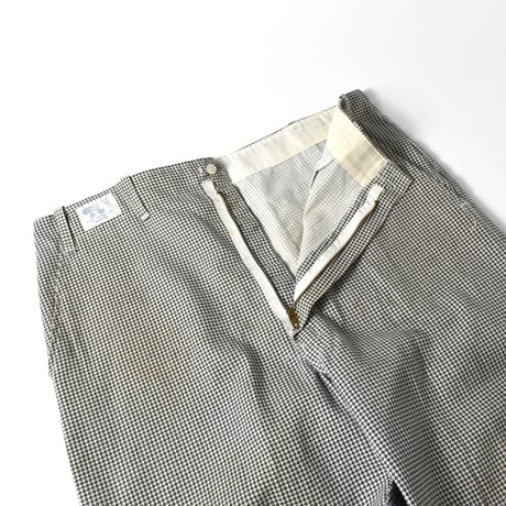 USED "BEST" HOUDSTOOTH PATTERN WORK PANTS