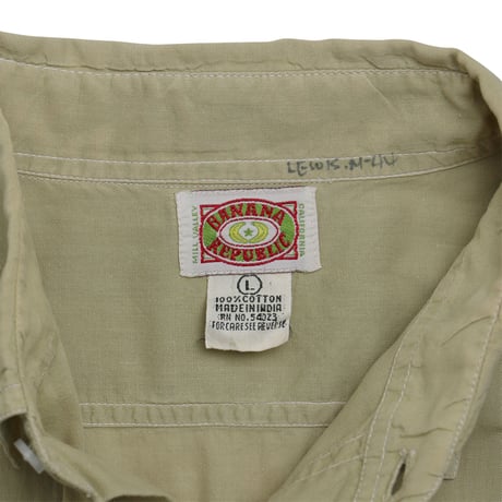 80'S "BANANA REPUBLIC" SAFARI SHIRT