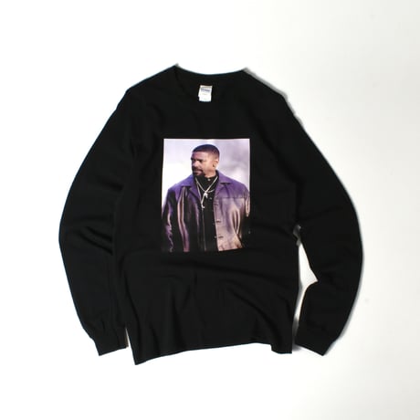 USED "DENZEL WASHINGTON" L/S T-shirt