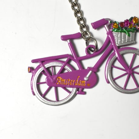 "BICYCLE IN AMSTERDAM" KEY CHAIN