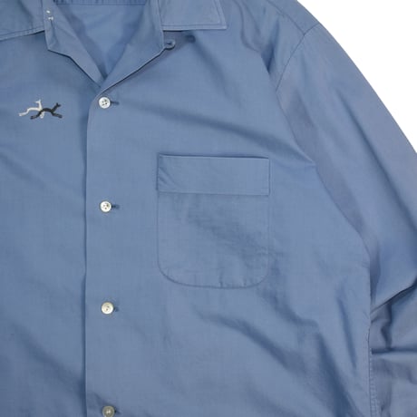 VINTAGE 60-70'S "NORGATE" OPEN COLLAR SHIRT