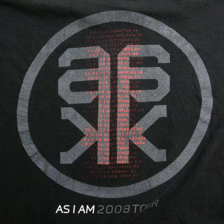 ALICIA  KEYS "AS I AM 2008 TOUR" MERCHANDISE T shirt