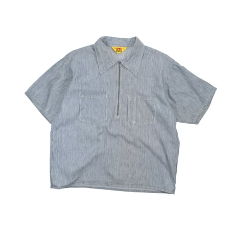 USED 70'S "BEN DAVIS" HALF ZIP PULLOVER SHIRT