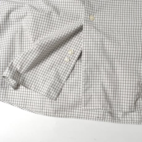 USED 90-00'S "GEOFFREY BEENE" PLAID L/S SHIRT