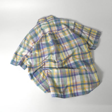 USED 90’S "EDDIE BAUER" PLAID S/S SHIRT
