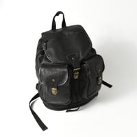 USED "EDDIE BAUER" LEATHER BACKPACK
