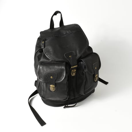USED "EDDIE BAUER" LEATHER BACKPACK