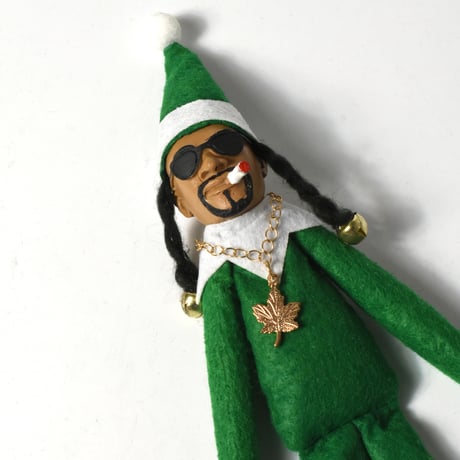 USED "SNOOP DOGG" CHRISTMAS ELF DOLL