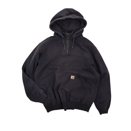 USED "CARHARTT" ZIP-MOCK HOODIE