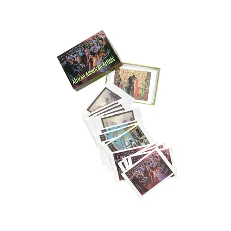 1995 "THE ART INSTITUTE OF CHICAGO" AFRICAN AMERICAN ARTISTS 20 NOTECARDS AND EMVELOPES