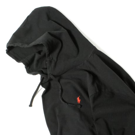 USED "POLO RALPH LAUREN" COTTON PIQUE HOODED L/S