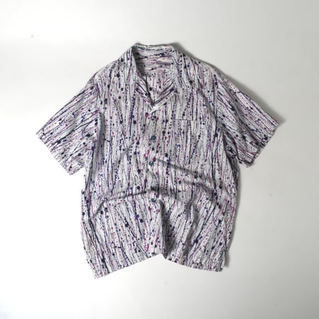 VINTAGE "QUALITY MODES" SPLASH PATTERN S/S SHIRT