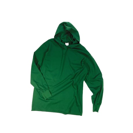 COTTON HOODED LONG SLEEVE T-shirt