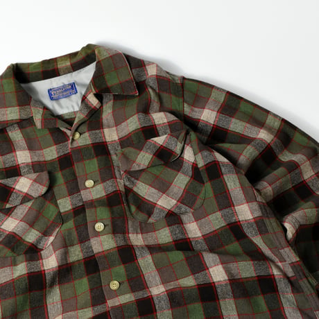 VINTAGE 50-60'S "PENDLETON" PLAID WOOL SHIRT