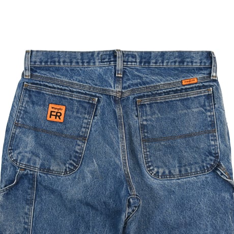 USED "WRANGLER FR RIGGS WORKWEAR" PAINTER DENIM PANTS