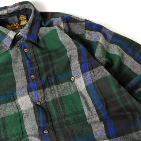 USED 90'S "EDDIE BAUER" FLANNEL L/S SHIRT