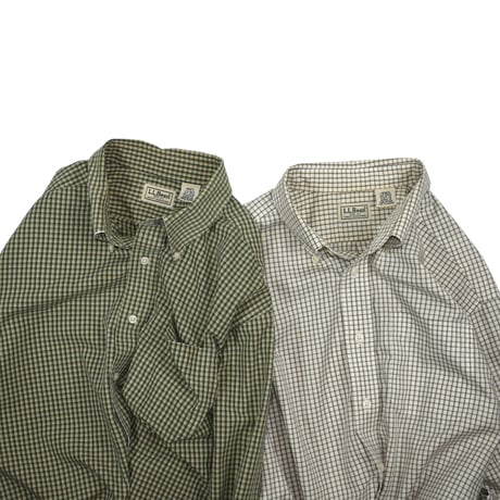 USED "L.L.BEAN" GINGHAM B.D CHECK