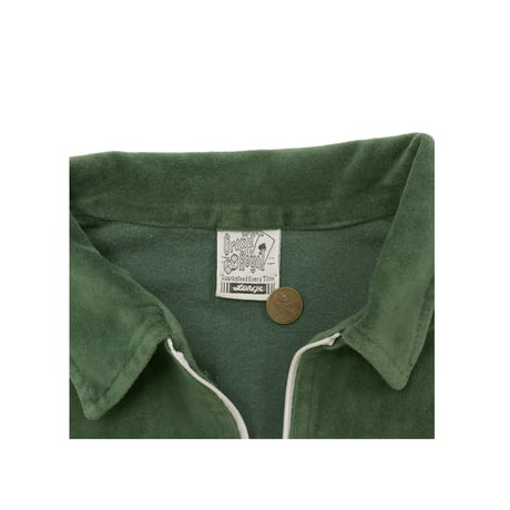GRAND ROYAL HALF ZIP VELORE TOP