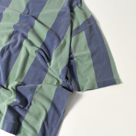 USED "WORLD ISLAND" STRIPE S/S T-shirt