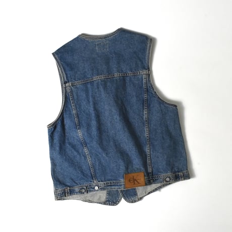 USED 90'S "CALVIN KLAIN JEANS" DENIM VEST