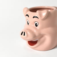 USED "HOT DOGS" PIG HEAD MUG