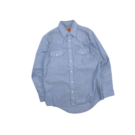 USED "RED KAP" CHAMBRAY WESTERN SHIRT