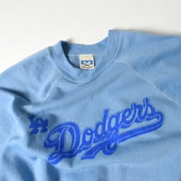 USED 80'S "DISNEY CASUALS / LA DODGERS" RAGLAN SWEAT