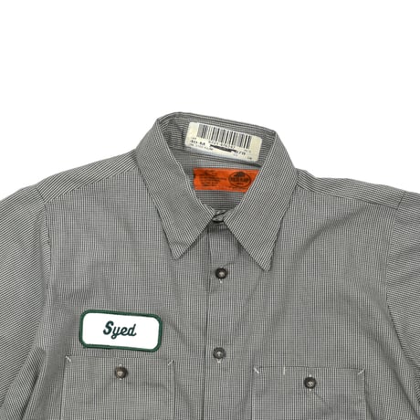 USED "RED KAP" PLAID WORK SHIRT