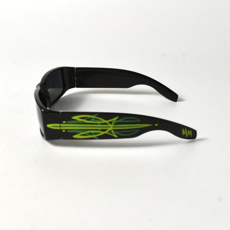 "HAND PAINTED PINSTRIPE SUNGLASSES"