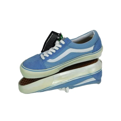 LATE 90'S DEAD STOCK VANS "OLD SKOOL" LIGHT BLUE / WHITE