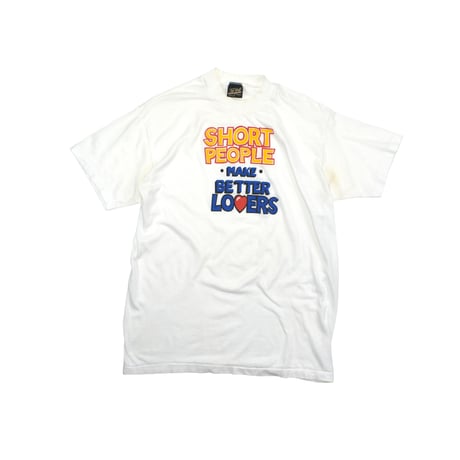 USED 80'S "SHORT PEOPLE MAKE BETTER LOVERS" T-shirt