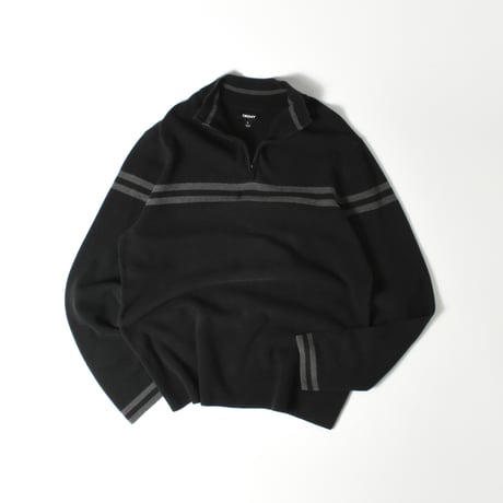 USED "DKNY" COTTON HALF ZIP KNIT