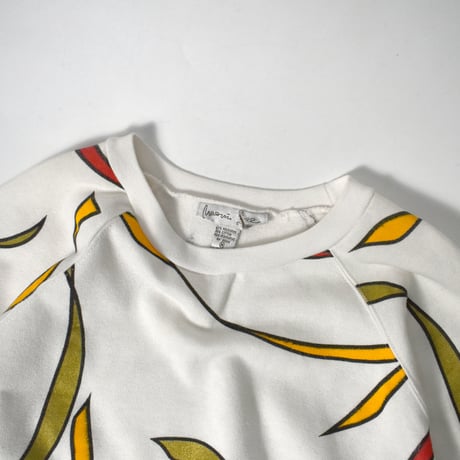 USED UNKNOWN GEOMETRIC PRINT RAGLAN SWEAT