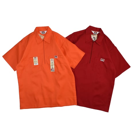 "BEN DAVIS" HALF ZIP SHIRT