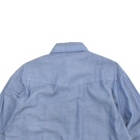 USED "RED KAP" CHAMBRAY WESTERN SHIRT