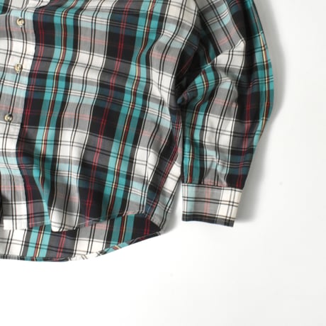 USED 80-90'S "EDDIE BAUER" PLAID L/S SHIRT