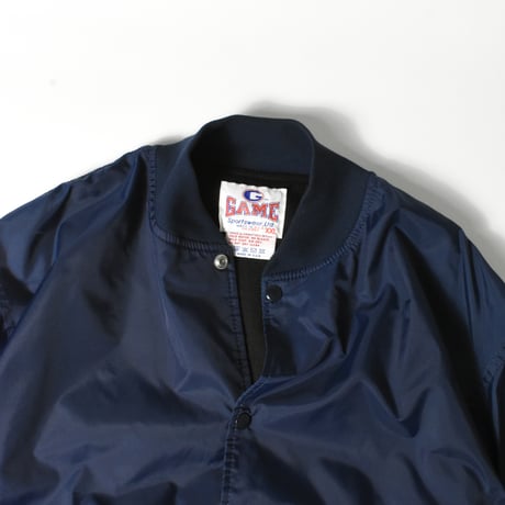 USED "GAME SPORTSWEAR" NYLON STADIUM JACKET