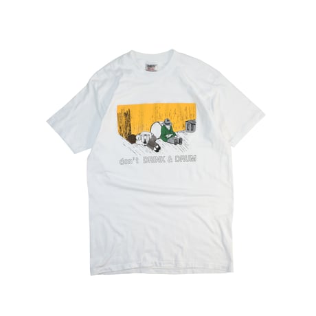 USED 80'S "DON'T DRINK & DRUM" T-shirt