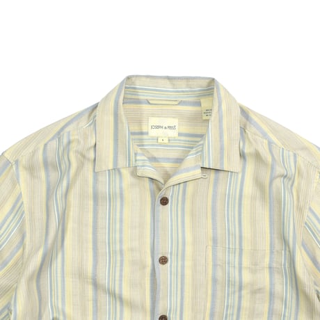 USED "JOSEPH & FEISS " SILK OPEN COLLAR SHIRT
