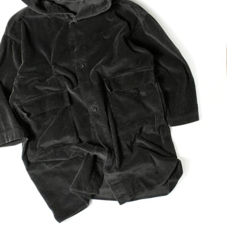 USED "S.K. MANOR HILL" CORDUROY HOODED COAT