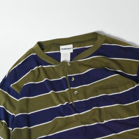 USED 90'S "PURITAN" HENRY NECK T-shirt