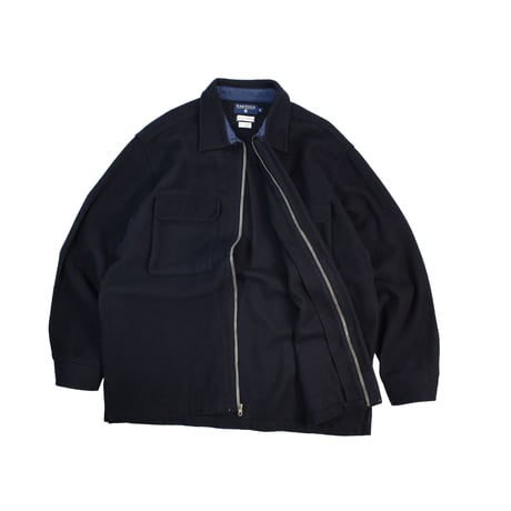USED "NAUTICA" ZIP UP WOOL SHIRT JACKET