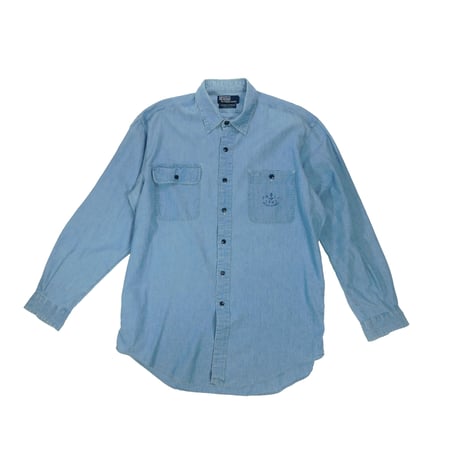 USED "POLO RALPH LAUREN" DUNGAREE WORK SHIRT