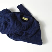 USED 90'S "ST JOHN'S BAY" RAMIE COTTON CABLE KNIT