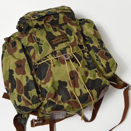USED 80’S "EDDIE BAUER" CAMO BACKPACK