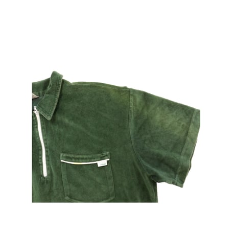 GRAND ROYAL HALF ZIP VELORE TOP